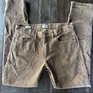 J. Crew Brown Straight Leg Corduroy Pants